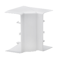 OptiLine 70, esquina interna 120x55mm, PC/ABS, aluminio metalizado