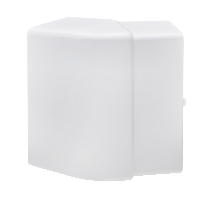 OptiLine 70, esquina externa 120x55mm- PC/ABS, aluminio metalizado