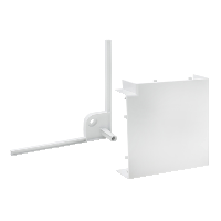 OptiLine 70, ángulo plano, 155x55mm, PC/ABS, blanco polar