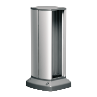 OptiLine 70, minicolumna con entrada canal salvacables de PVC, 333mm