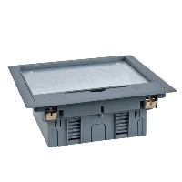 OptiLine 45, caja de salida de suelo Unica, 4módulos