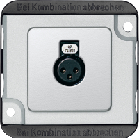 Tapa para conector XLR antivandalico Aluminio