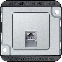 Toma RJ45 categoria 5 antivandalico Aluminio