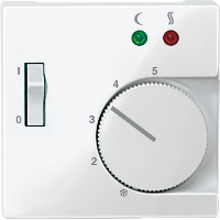 Tapa para termostato suelo con interruptor Marfil