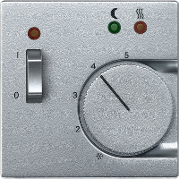 Tapa para termostato suelo con interruptor Aluminio