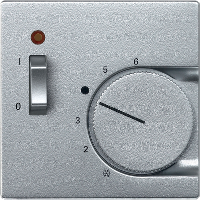 Tapa para termostato con interruptor Aluminio