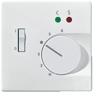 Tapa para termostato suelo con interruptor Marfil