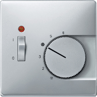 Tapa para termostato con interruptor Aluminio