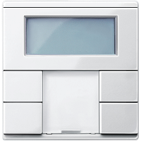 Termostato con pantalla Elegance blanco polar