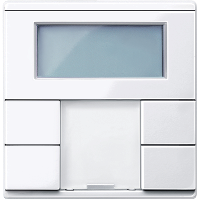 Termostato con pantalla Elegance blanco activo
