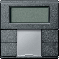 Termostato con pantalla Elegance antracita