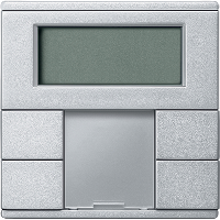 Termostato con pantalla Elegance aluminio