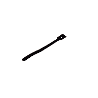 Juego de 10 tiras de autoagarre negras L 225 x An 13mm