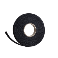 Carrete de 5m de tiras de autoagarre negras An 16mm