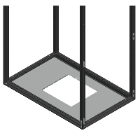 Soporte pasacables para placas CaSys Spacial SF, por clips, 600x1,000mm