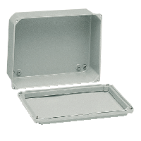 Caja semitroquelada de metal- cubierta ciega baja, Al85 x An85 x L49, IP55