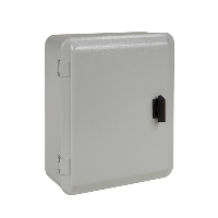 Caja industrial de metal- cubierta ciega, abisagrada, Al307 xAn257 xL116 -IP55