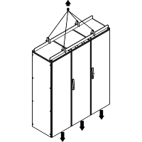 Set de 4 grilletes para barra de elevación. Carga máxima de 1600 kg