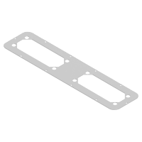 Tapa de entrada de cable con orificios 2 FL21 para S3D RAL7035, L 495 x An 220