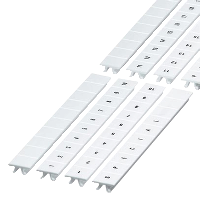 Tira de marcado, 10mm, 10 caracteres de 31 a 40, blanco