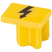 Etiqueta de aviso NSYTR para borneros de tornillo, 4mm2, amarilla