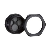 Pasos de cables circulares sin conectores IP 65, M63, 13 entradas