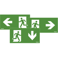 Picgramas Adhesivos DIN (Iz, Der, Ab):Exiway ONE PLUS 8/18/24W/