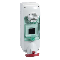Unika Base con interruptor de bloqueo 63A 3p+T 380...415 VCA IP65mural