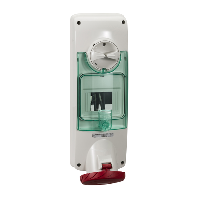 Unika Base con interruptor de bloqueo 63A 3p+N+T 380...415 VCA IP65 empotrable