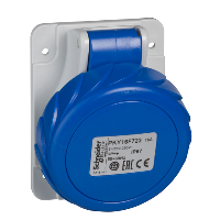 Toma panel en ángulo PK Pratika con conexión 32A IP 67 220 V 3 polos T 50-60 Hz
