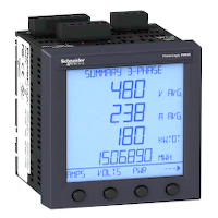 Medidor de potência PM870, leituras básicas, THD e mín./máx., com visor
