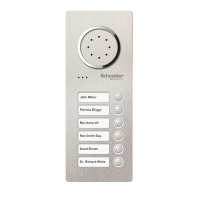 Placa calle audio Acero, 6 viv