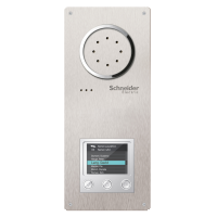 Placa calle audio Acero, selector display digital
