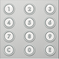 Módulo Teclado codificado para Portier aluminio