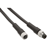TM7 expansion bus cable, straight, M12B female-wire, 25m