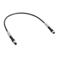 Power daisy chain cable, straight, 2 x M8male-female, 1m
