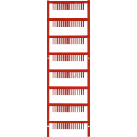 Red plastic identifier