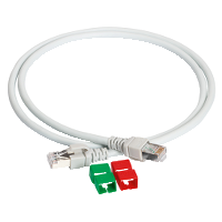 Actassi CL-MNC5e Patchcord F/UTP 4p Cat5e 155MHz LSZH 1m Grey