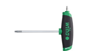 Wiha Juego de llaves Allen con mango en T Comfort grip TORX®, de 6 unid., con acoplamiento lateral, en cromado mate (45622)