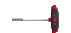 Wiha Llave Allen con mango corredizo Comfort grip y dos portabits 1/4" magnética 150 mm (45453)