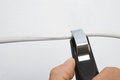 Wiha Herramienta pelacable con cuchilla de arrastre autogirable para cables redondos 130 mm (44240)