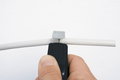 Wiha Herramienta pelacable con cuchilla de arrastre autogirable para cables redondos 130 mm (44240)