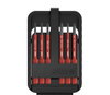 Wiha Juego de bits slimBit electric ranurados, Phillips, Pozidriv, de 6 unid. (43160)