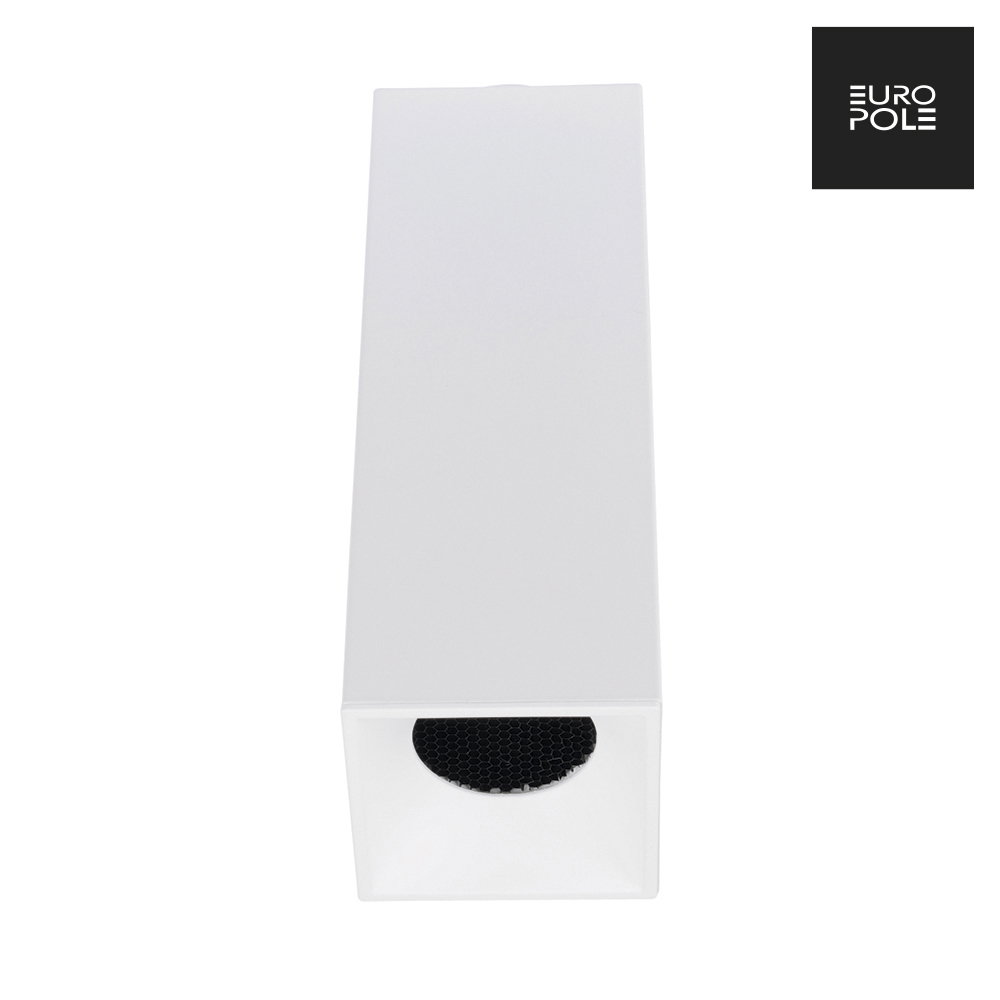 ANOVI UNIVERSAL GU10 200MM RECESSED/SURFACE DOWNLIGHT FIXED SQUARE MATT WHITE