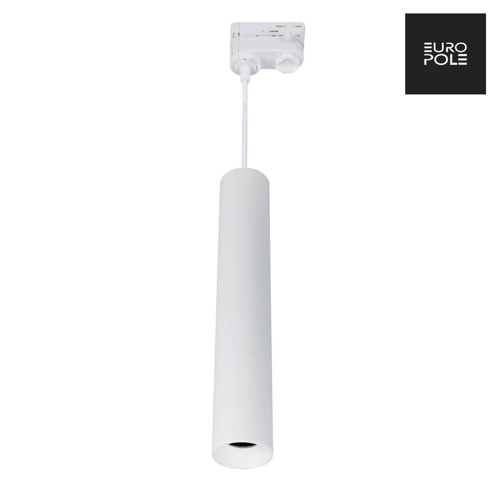ANOVI UNIVERSAL GU10 400MM 3-CIRCUIT TRACK PENDANT ROUND MATT WHITE