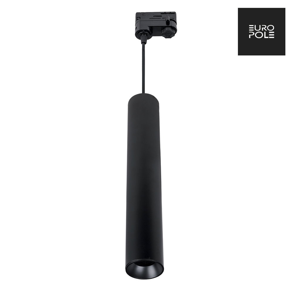 ANOVI UNIVERSAL GU10 400MM 3-CIRCUIT TRACK PENDANT ROUND MATT BLACK