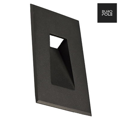 SET IN 3W fixed 120° IP67 Rectangle Recessed Wall light Black 4000K