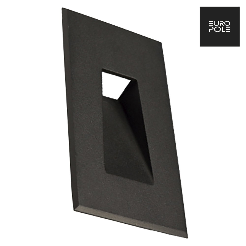 SET IN 3W fixed 120° IP67 Rectangle Recessed Wall light Black 3000K
