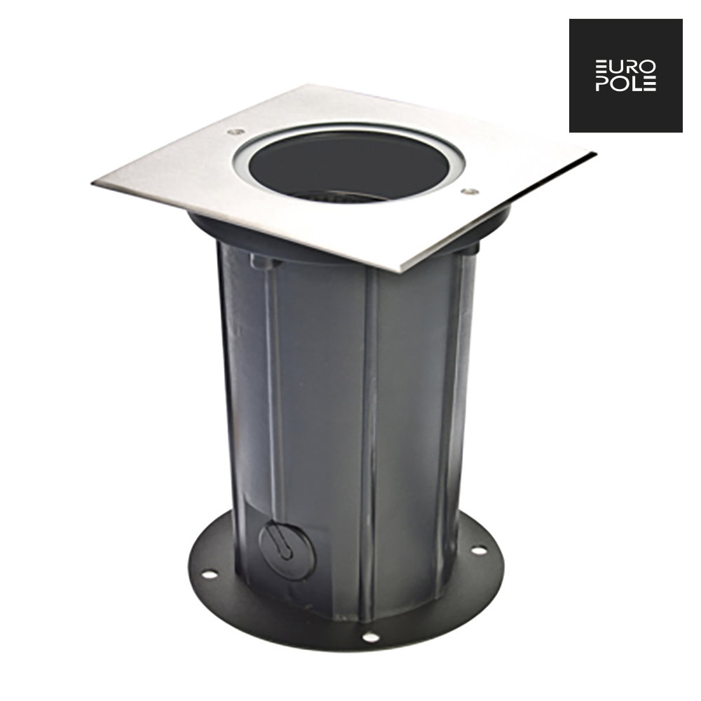 DEEP LIGHT 7.2W 30° adjustable square brushed stainless steel 3000K 570lm