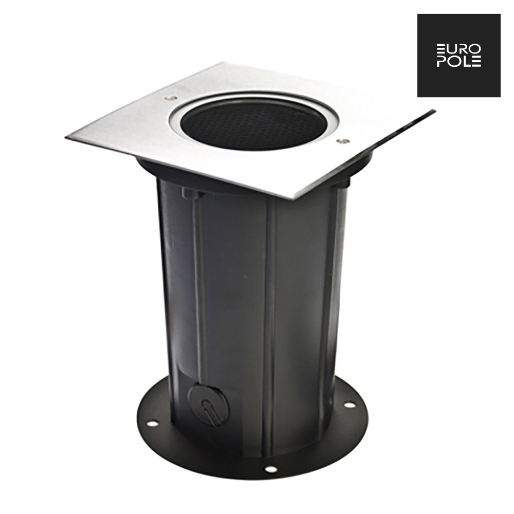 DEEP LIGHT 10.8W 30° fixed square brushed stainless steel 4000K 830lm